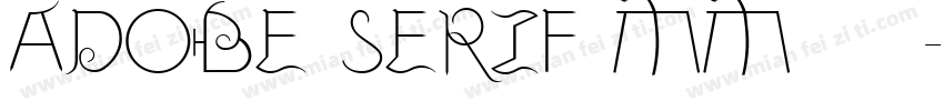 ADOBE SERIF MM字体下载字体转换
